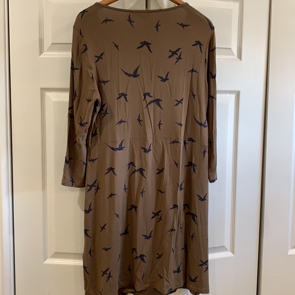 Boden Bird Print Tunic Fall Dress - Size (US) 16R - Picture 4 of 6